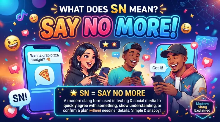 sn meaning in text