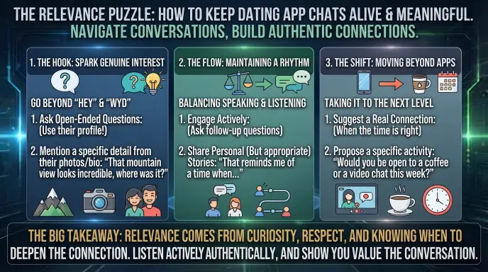 Relevance in Online Conversations and Dating Apps