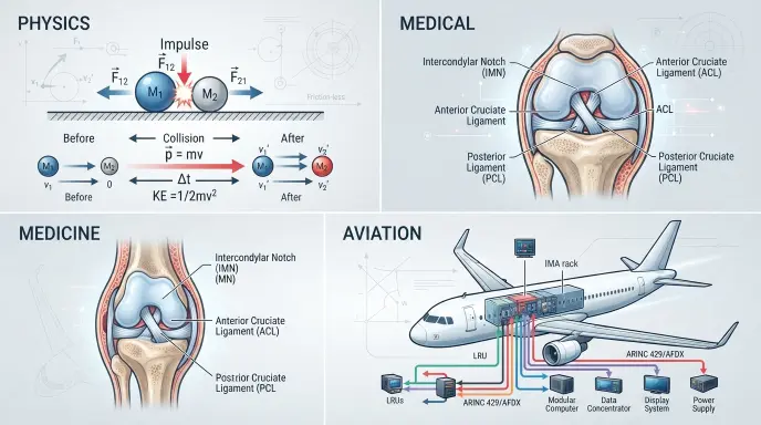 IMK in Physics, Medical, and Aircraft Terminology
